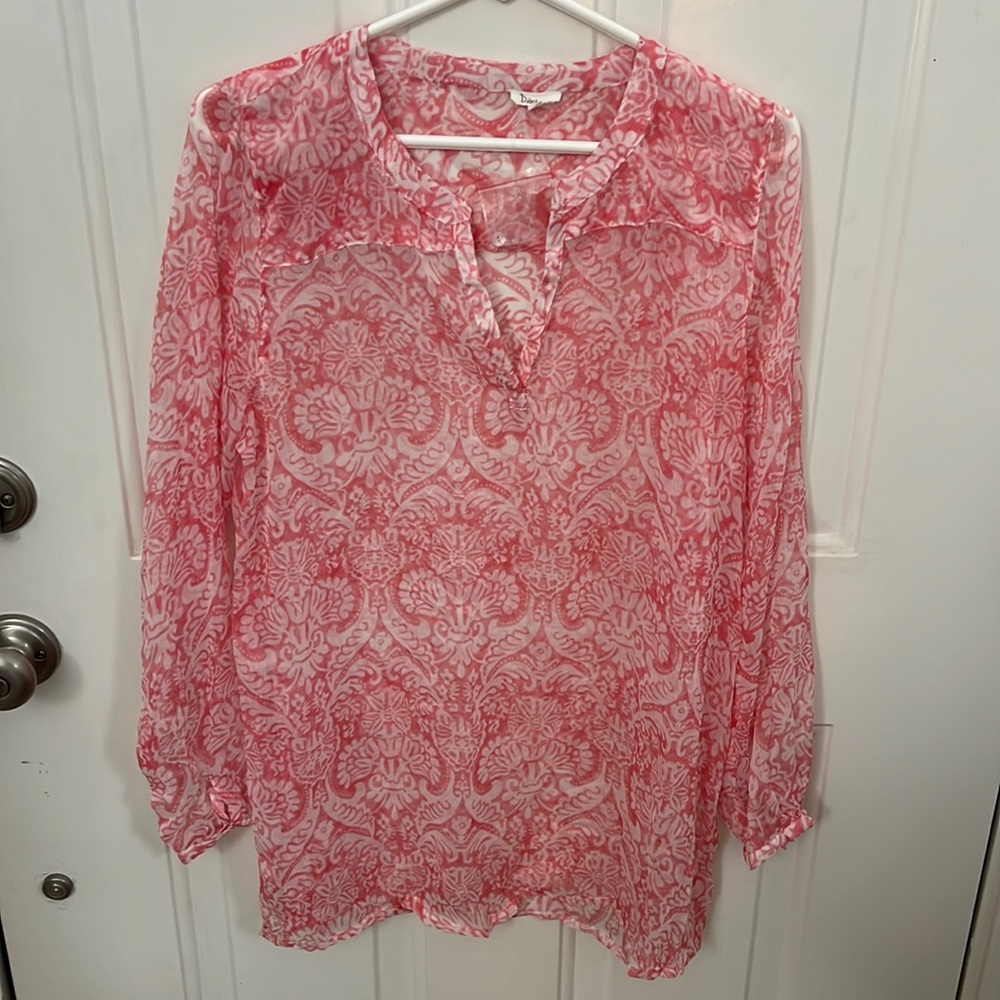 Sheer long sleeve XL blouse by De’wa